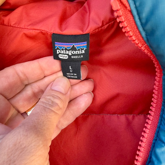 PATAGONIA Hi-Loft Down Sweater Hoody Kid's L - Picture 4 of 7